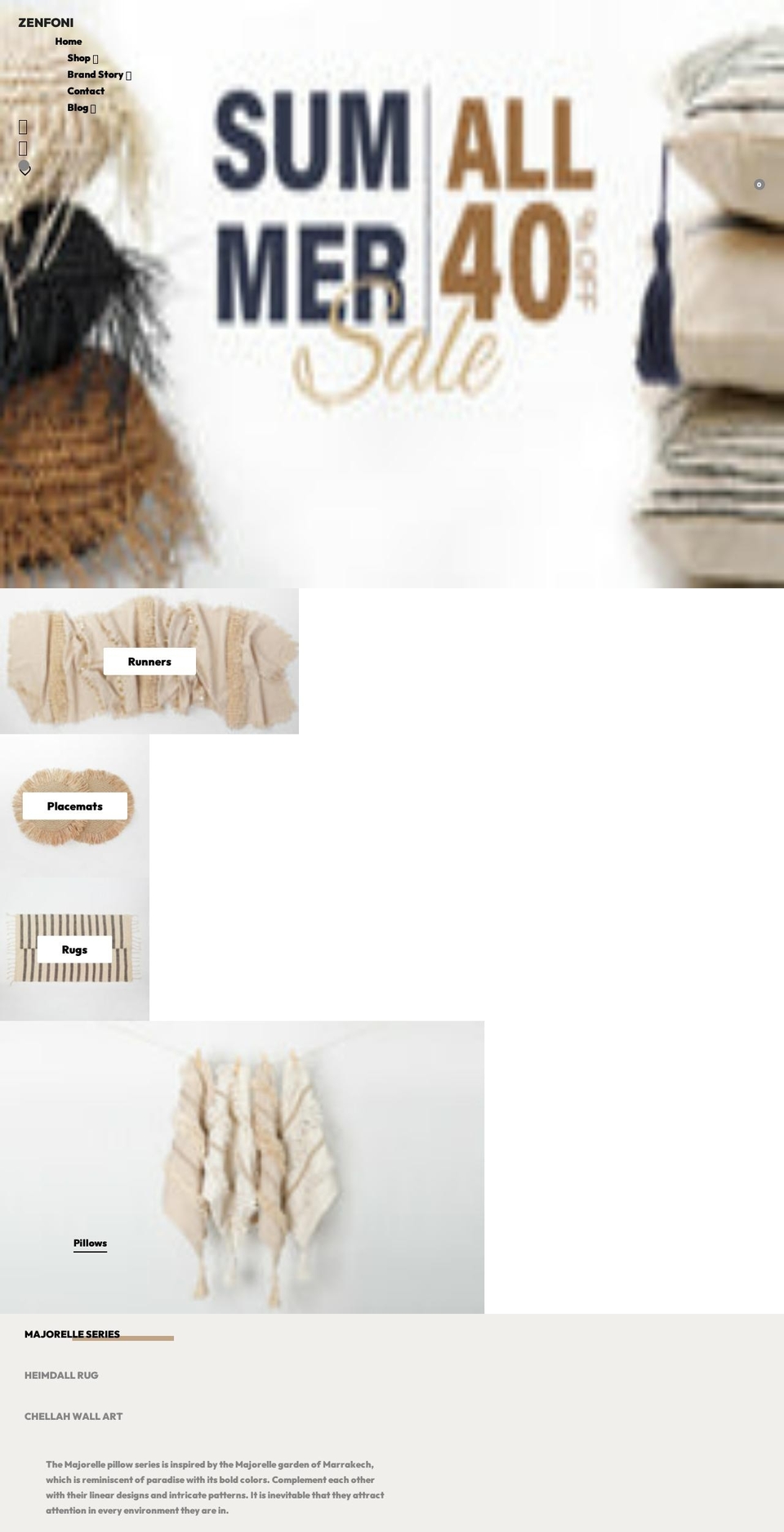 zenfoni.com shopify website screenshot