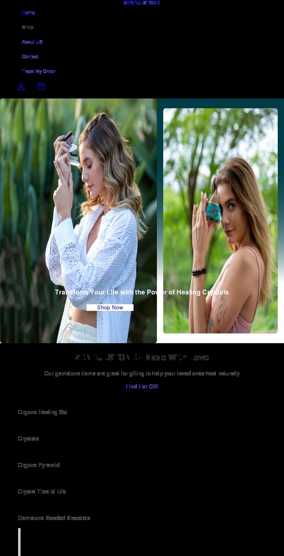 zenfulstone.com shopify website screenshot