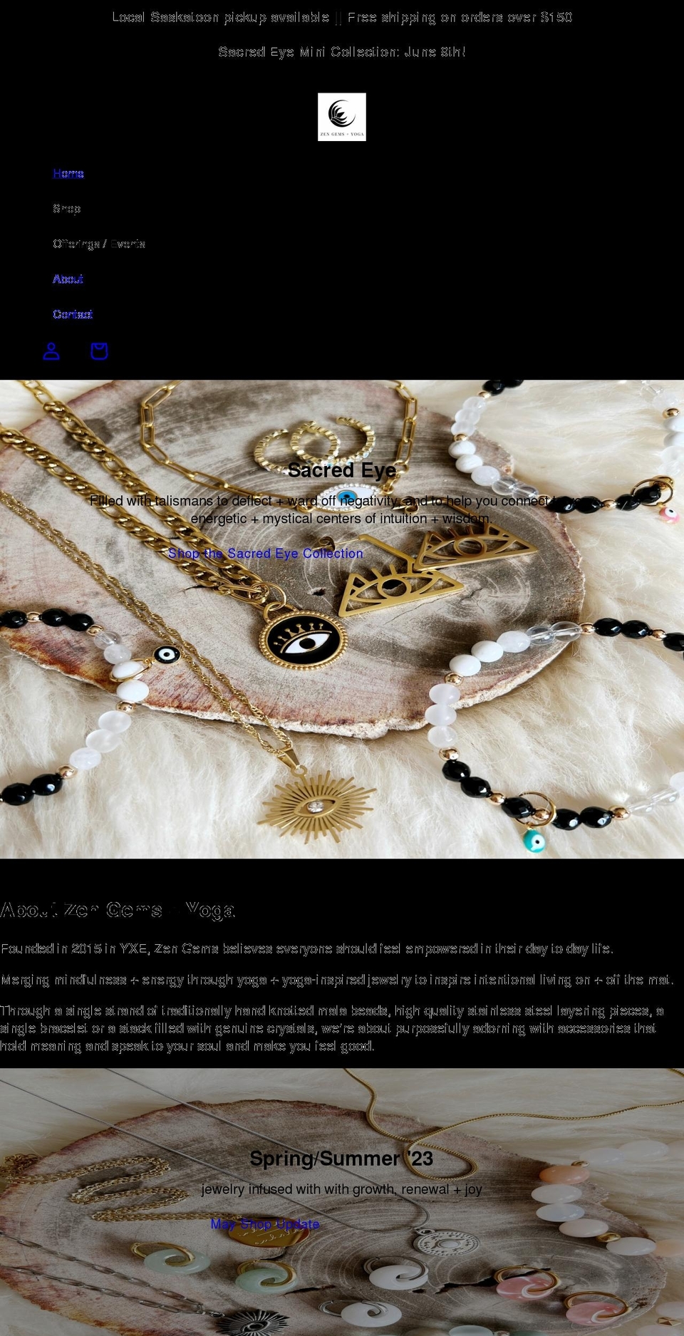zengems.ca shopify website screenshot