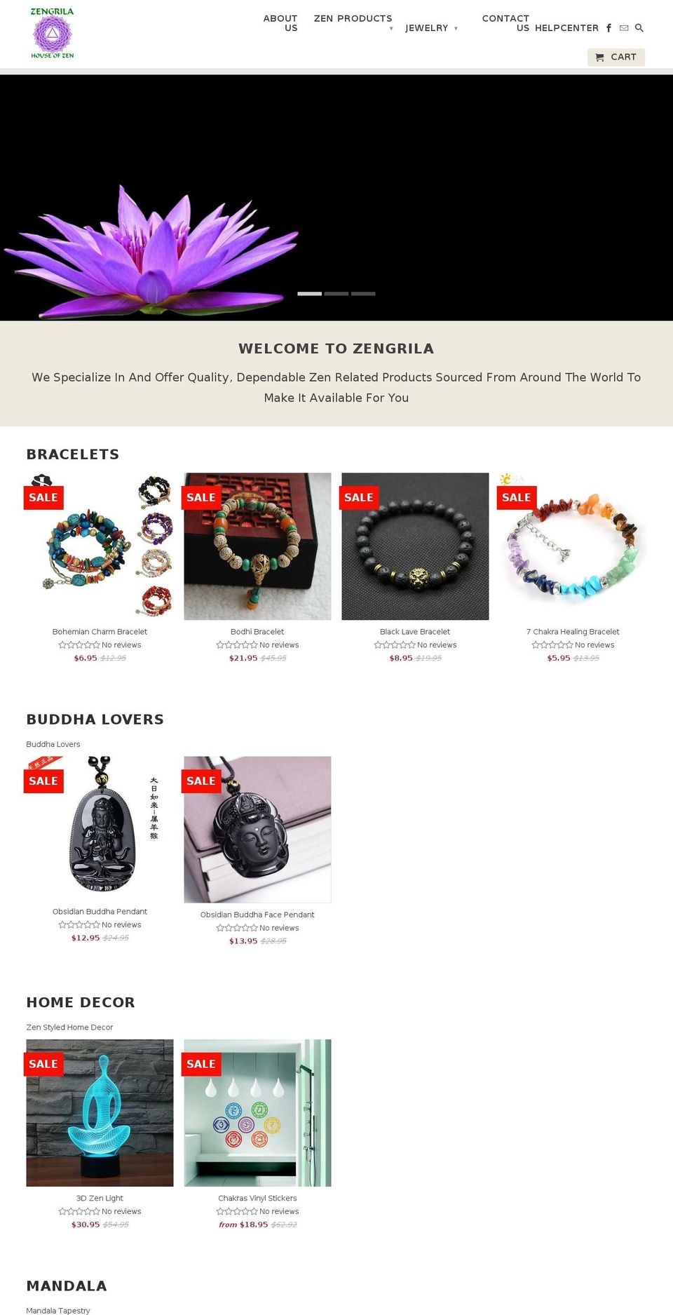 zengrila.com — Shopify storefront screenshot
