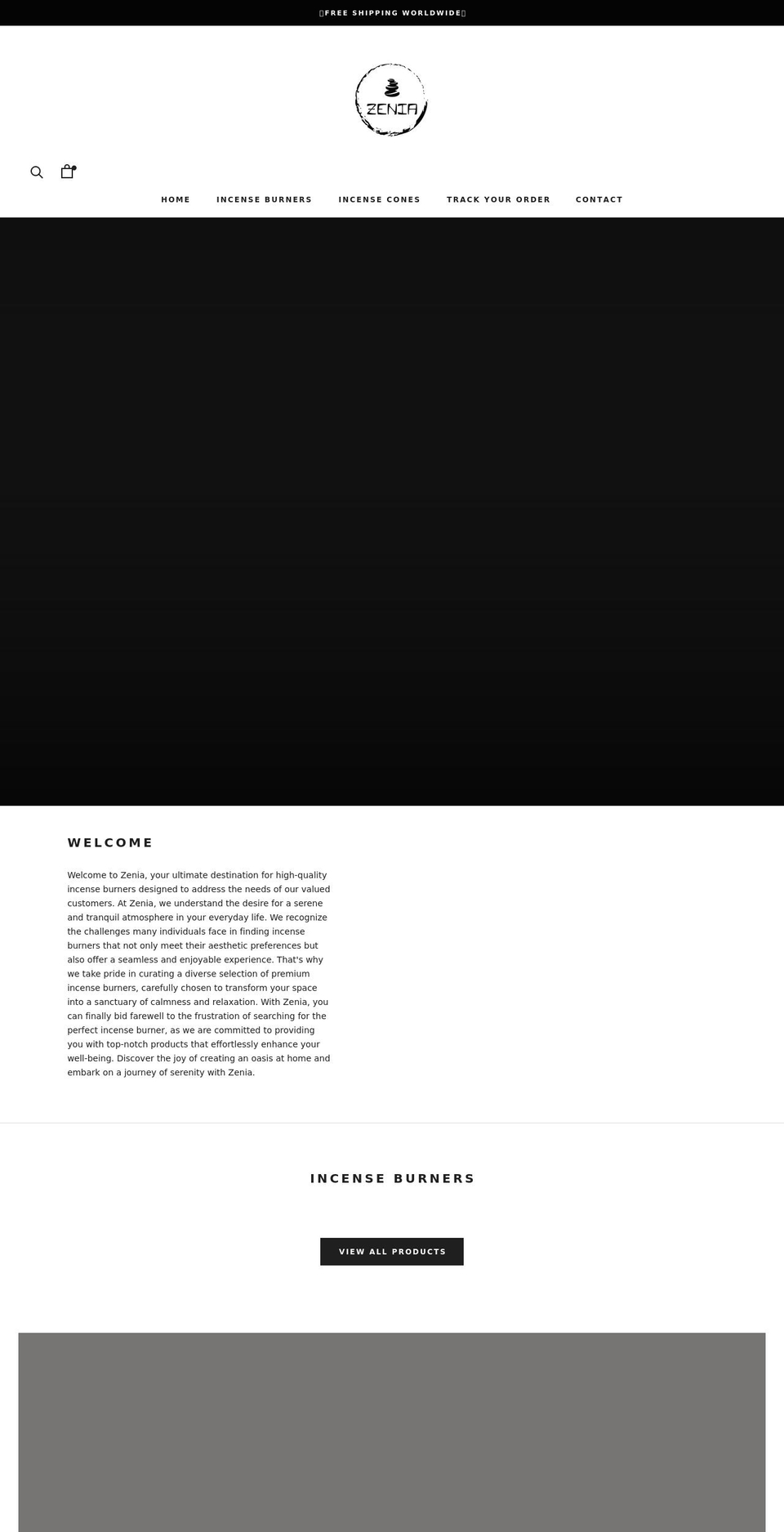zeniashop.com shopify website screenshot