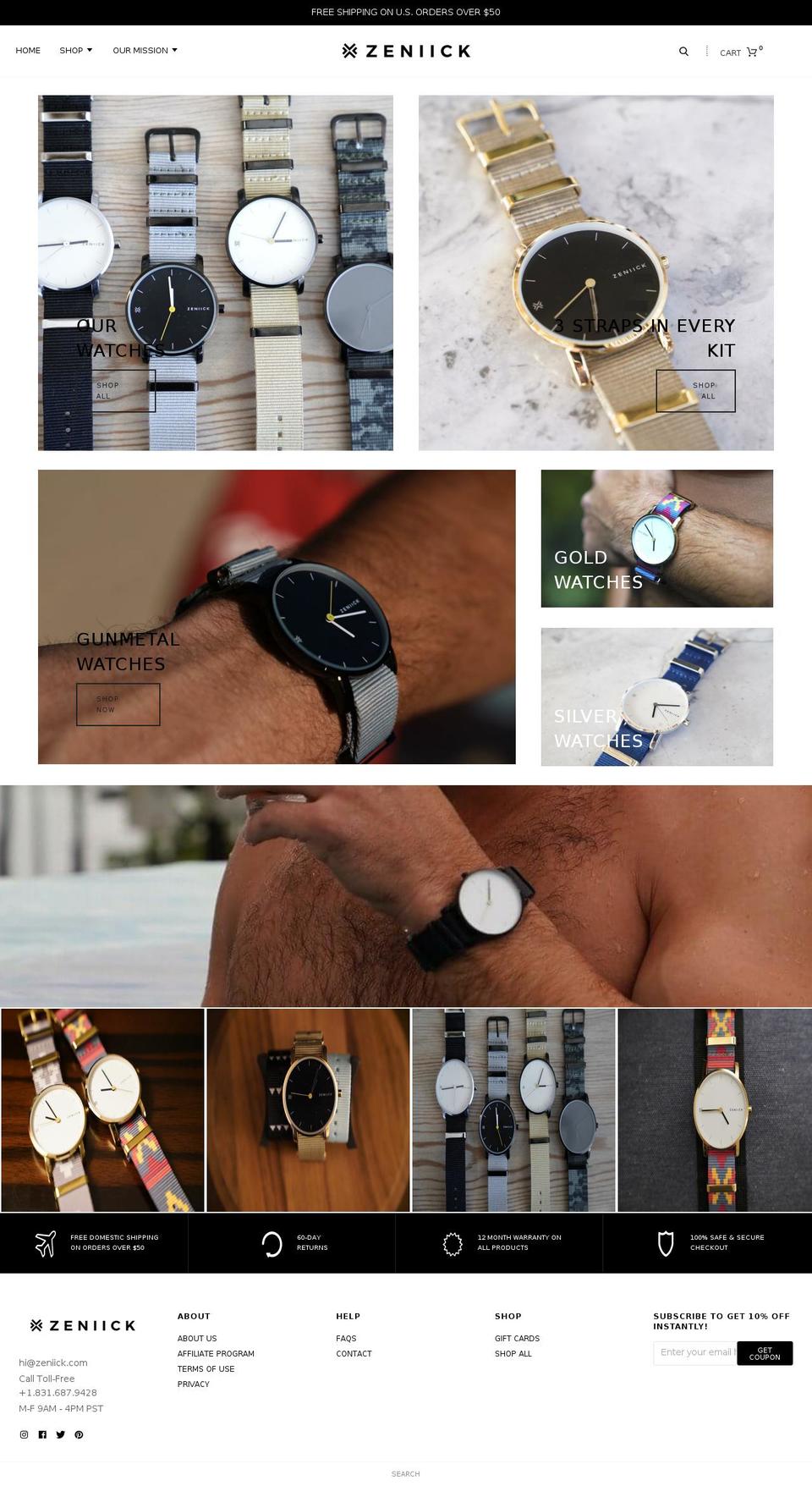 zeniicktime.com — Shopify storefront screenshot