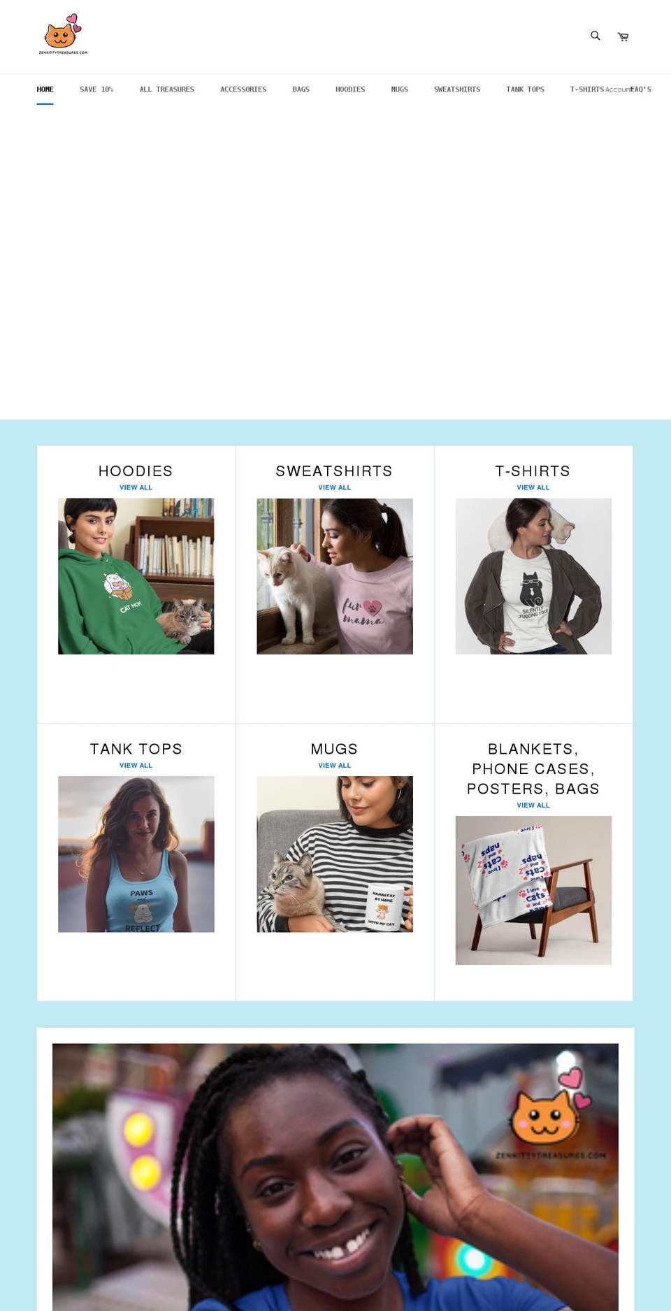 zenkittytreasures.com shopify website screenshot