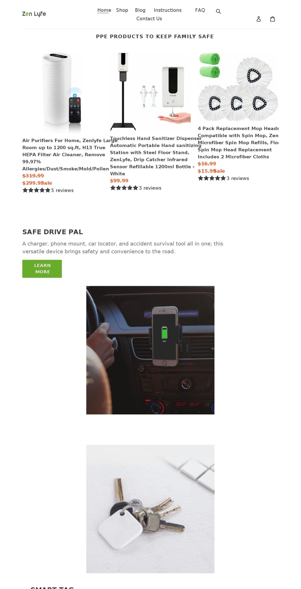 zenlyfe.com shopify website screenshot