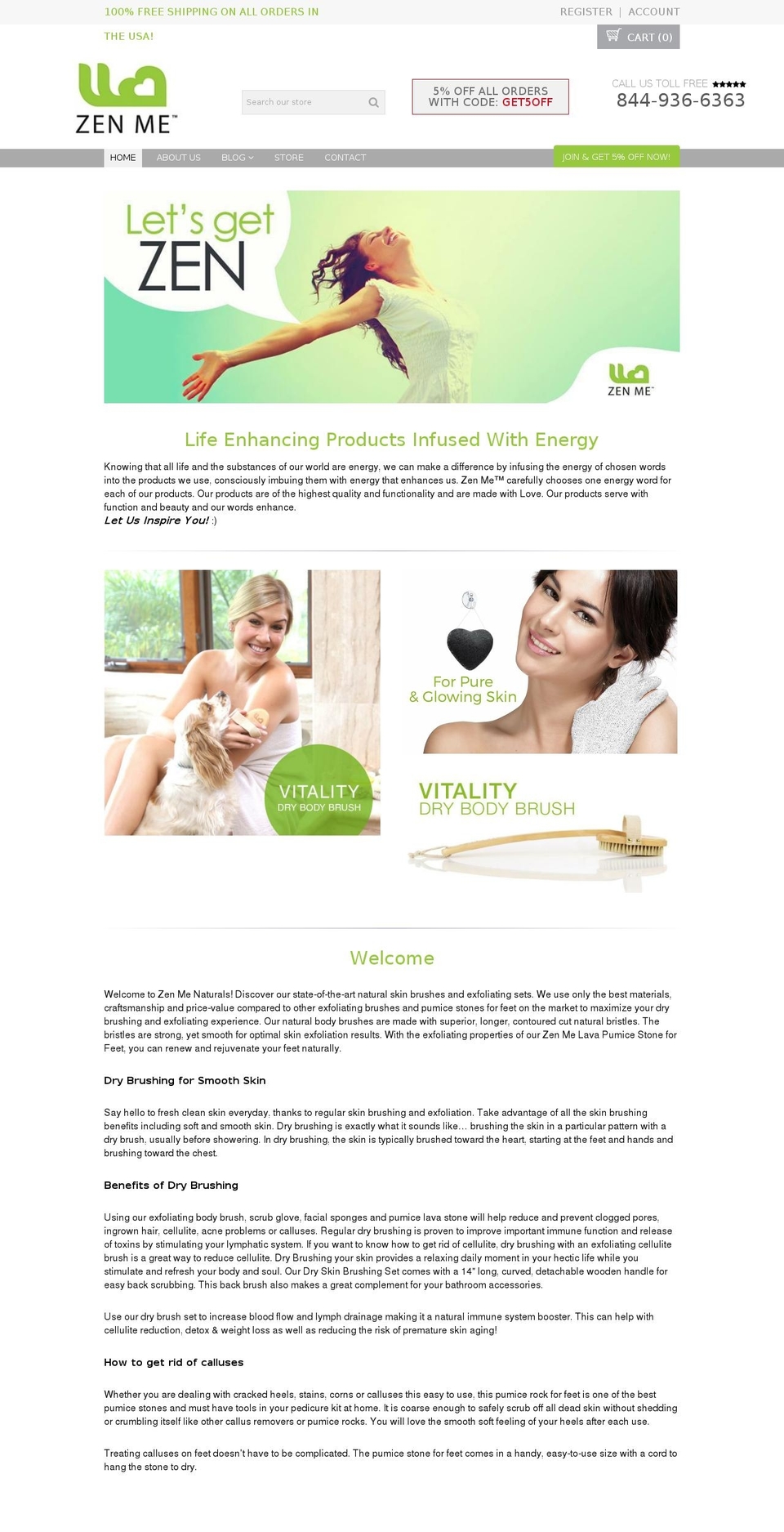 zenmenaturals.com shopify website screenshot