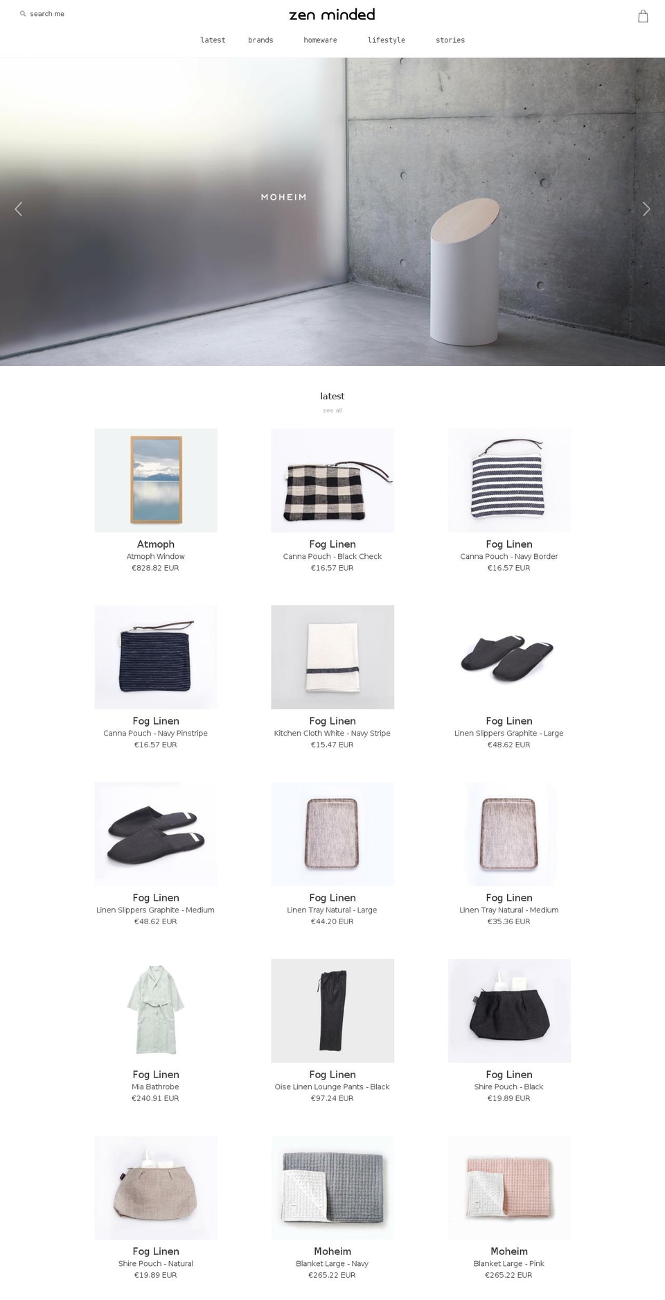 zenminded.co.uk shopify website screenshot