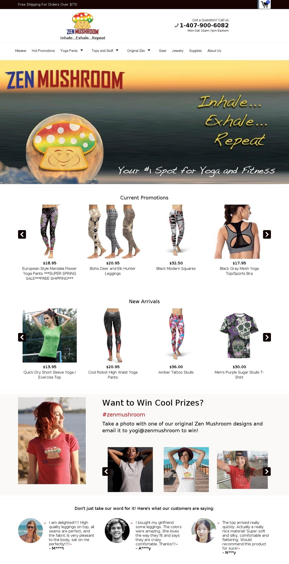 zenmushroom.com shopify website screenshot