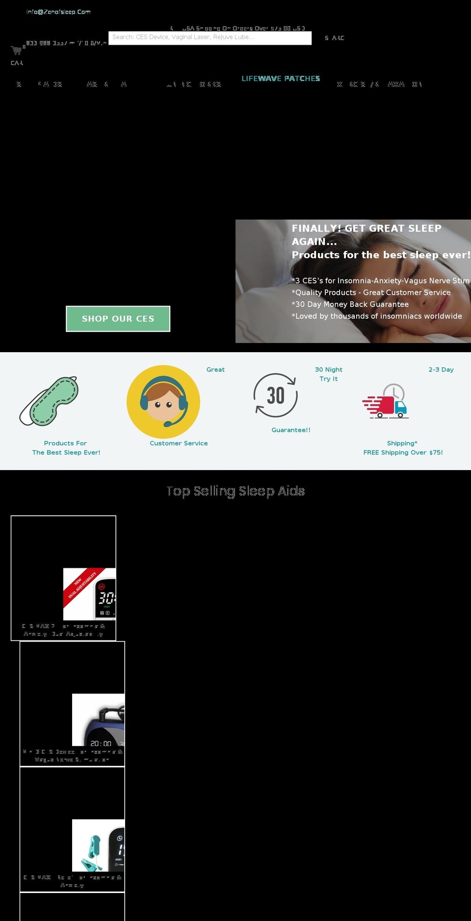 Super Theme BV Shopify theme site example zenofsleep.com