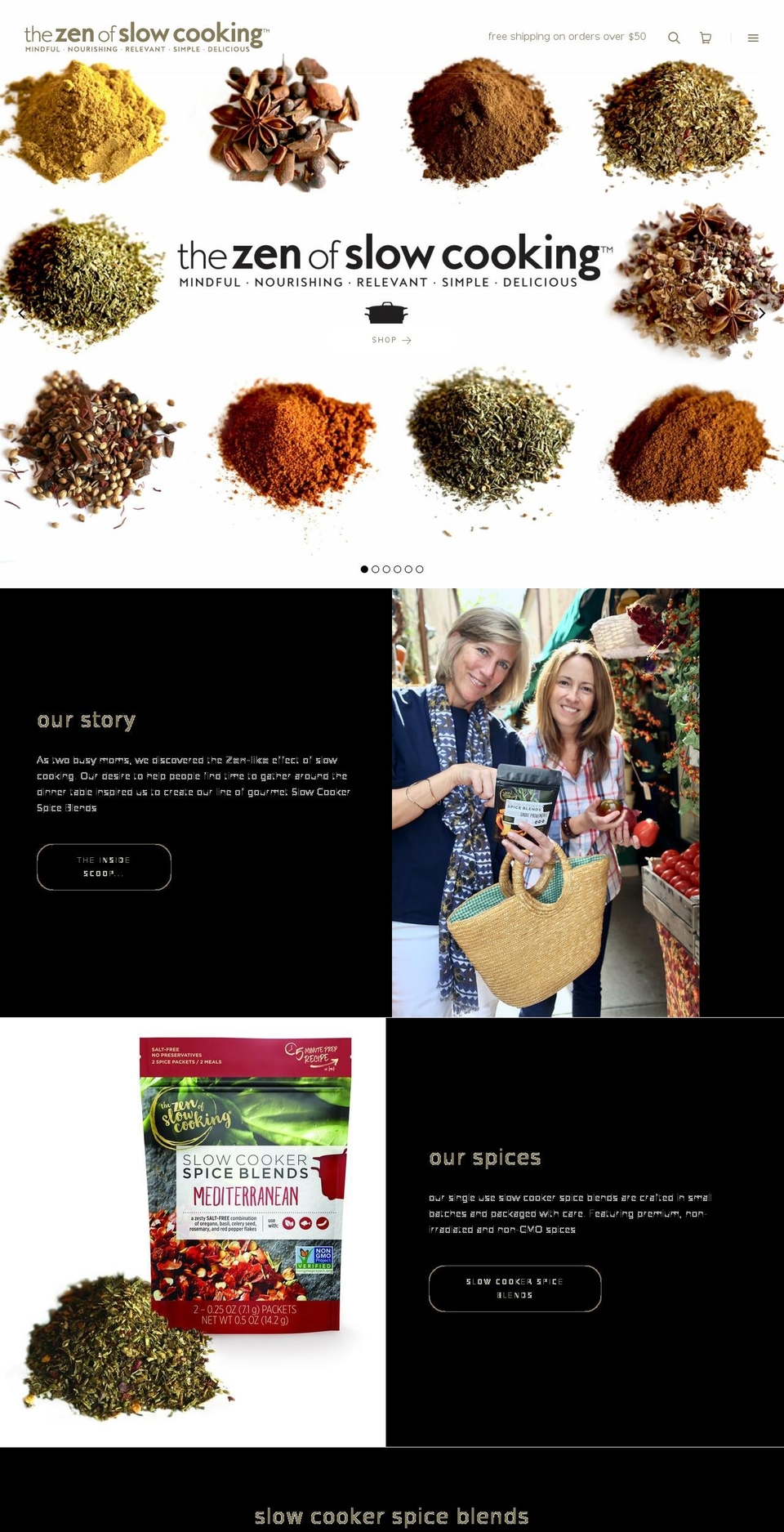 zenofslowcooking.org shopify website screenshot