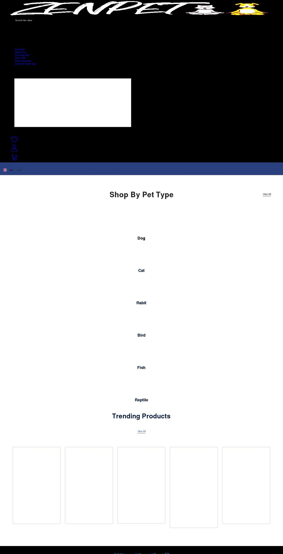 zenpet.co shopify website screenshot