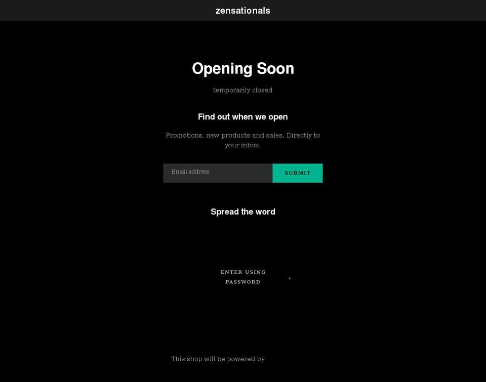 zensationalscrafts.com shopify website screenshot