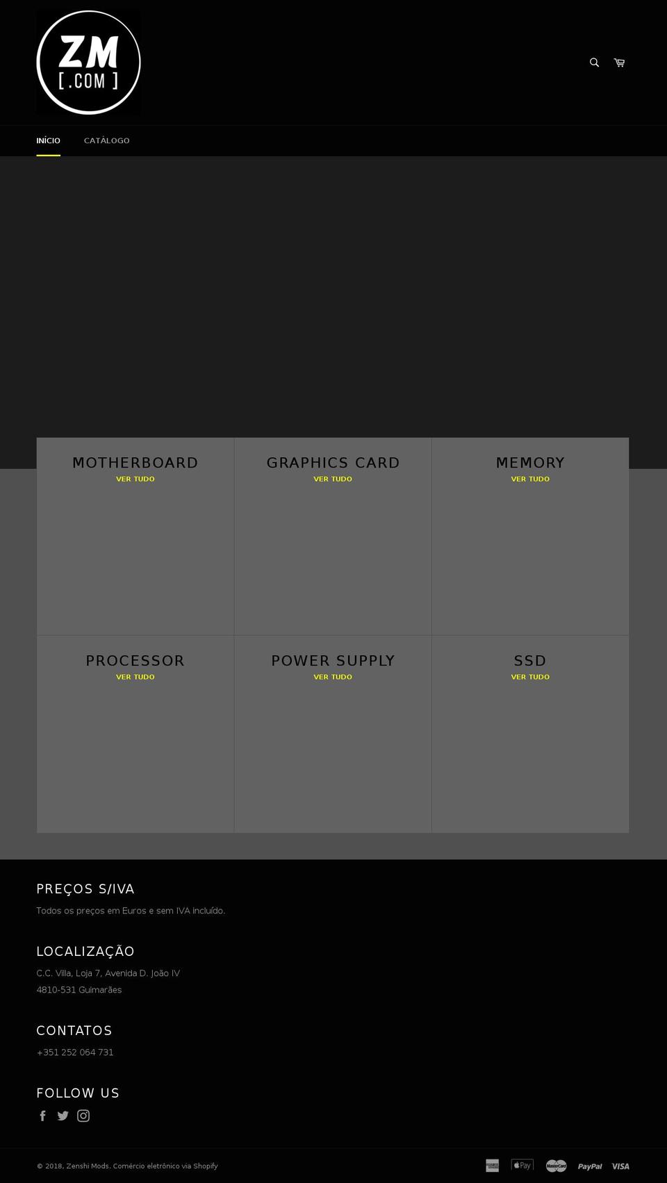 zenshimods.com — Shopify storefront screenshot