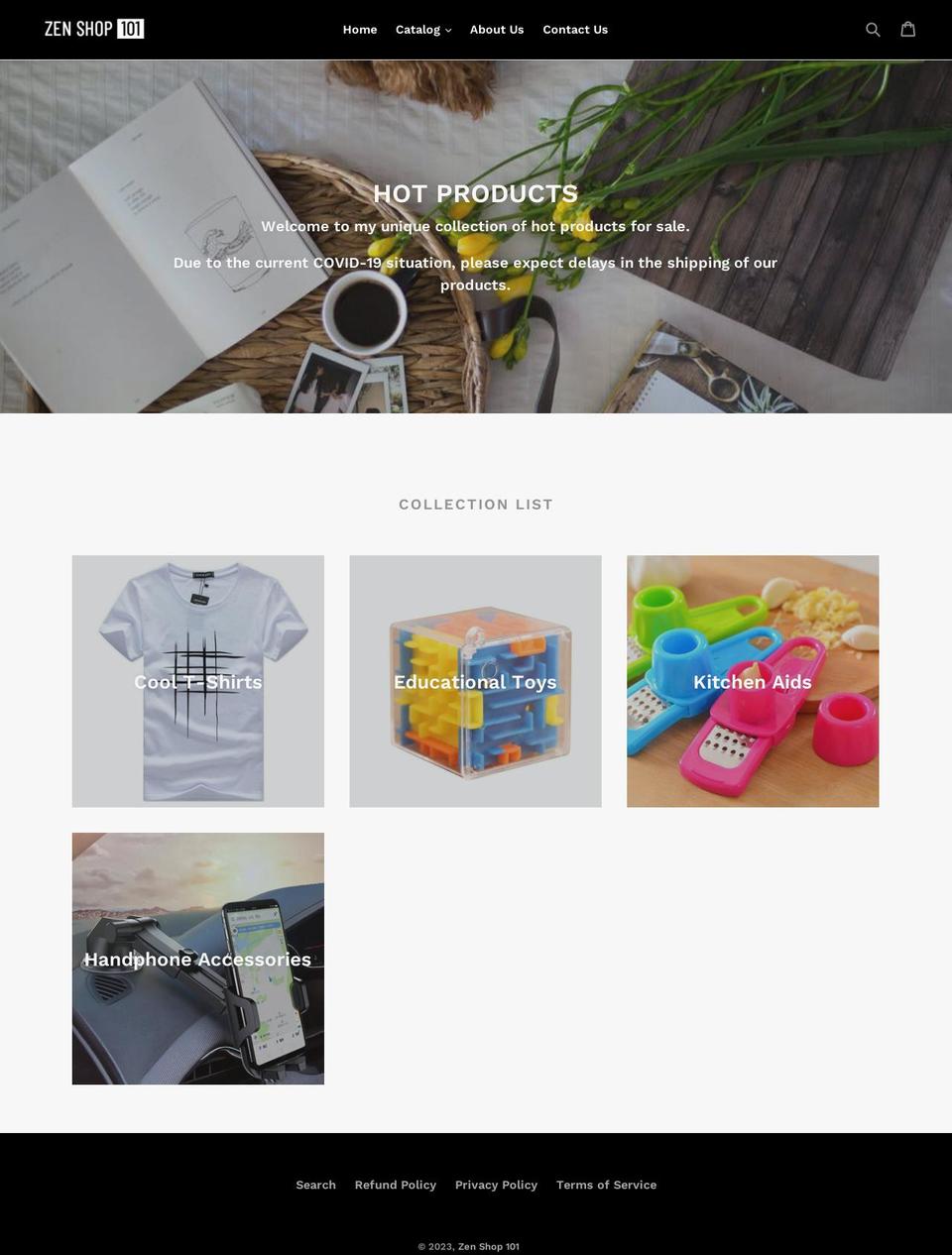 zenshop101.com — Shopify storefront screenshot