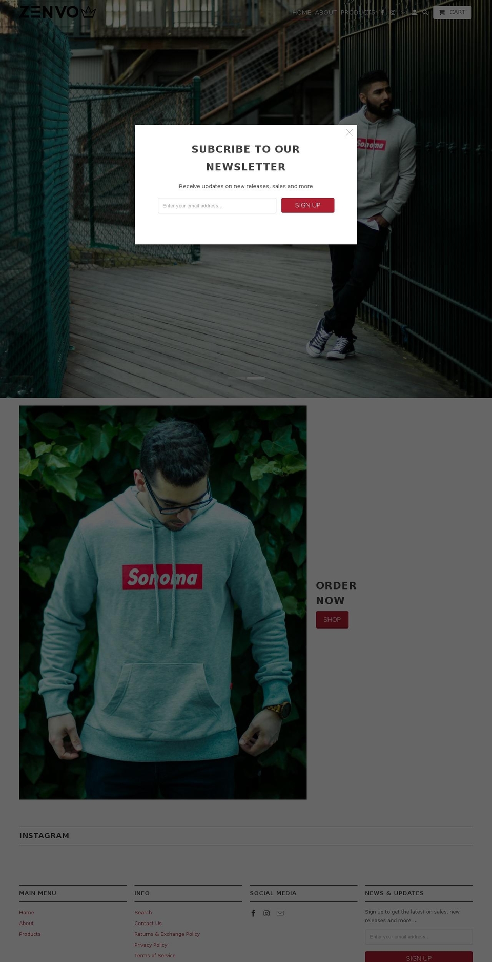 zenvoshop.com — Shopify storefront screenshot