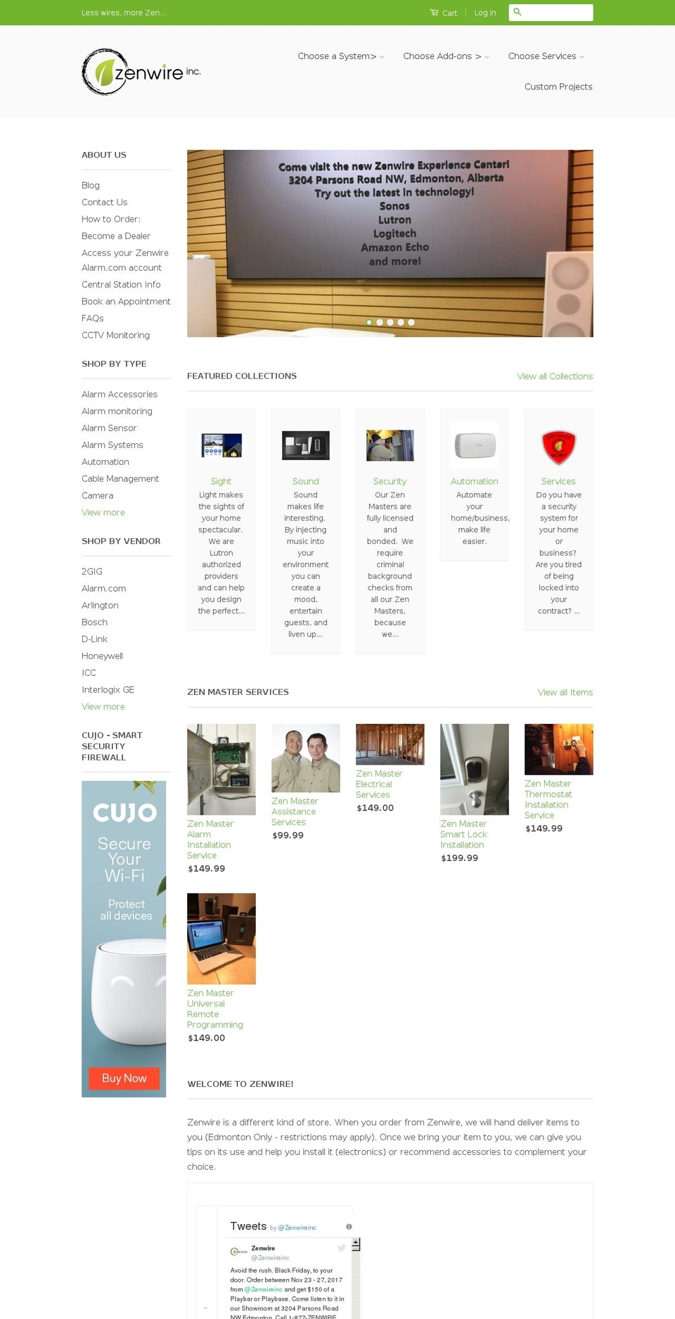 zenwire.ca shopify website screenshot
