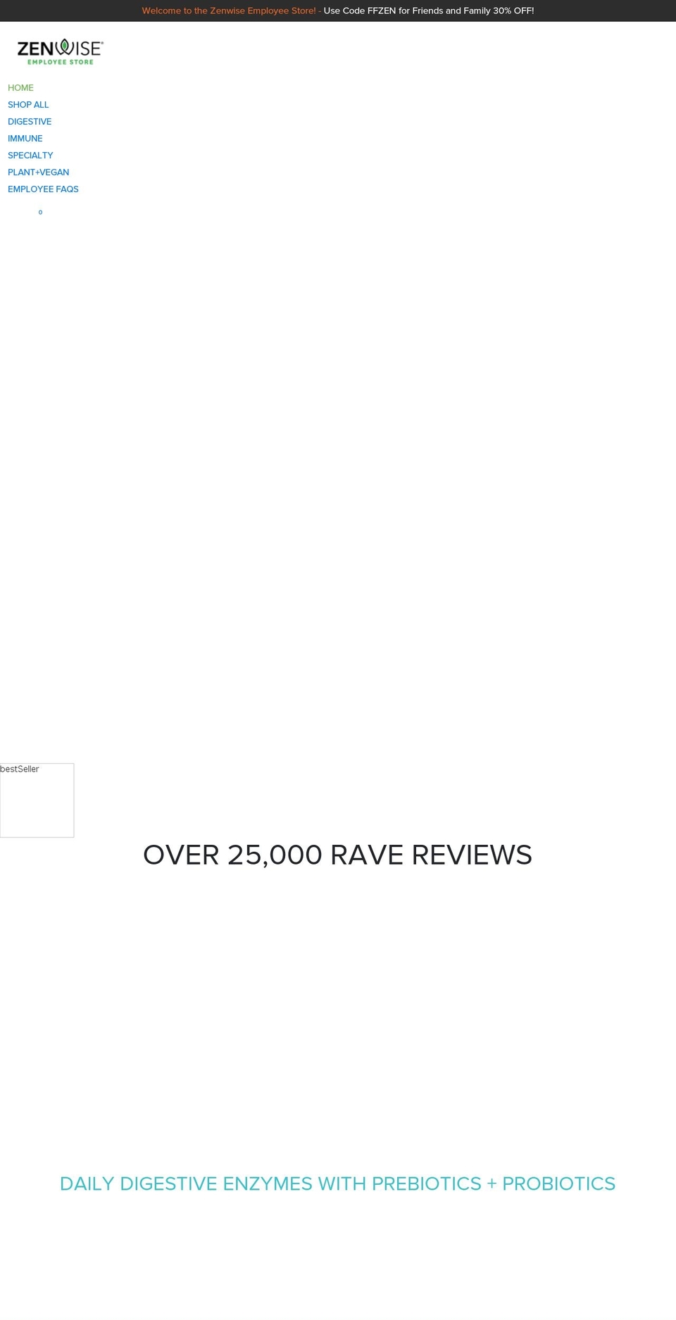 zenwiseportal.com shopify website screenshot
