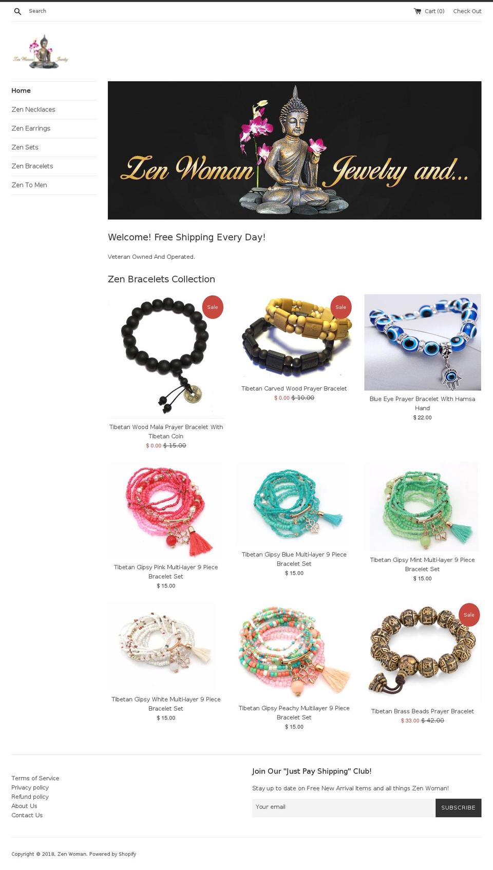 zenwoman.org shopify website screenshot