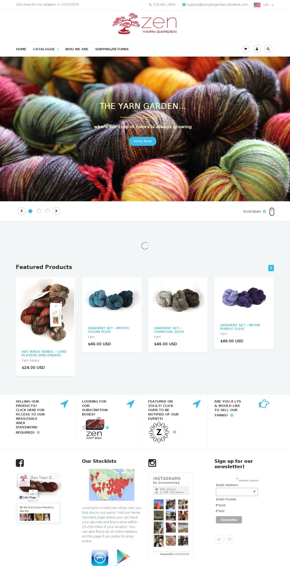 zenyarngarden.ca shopify website screenshot