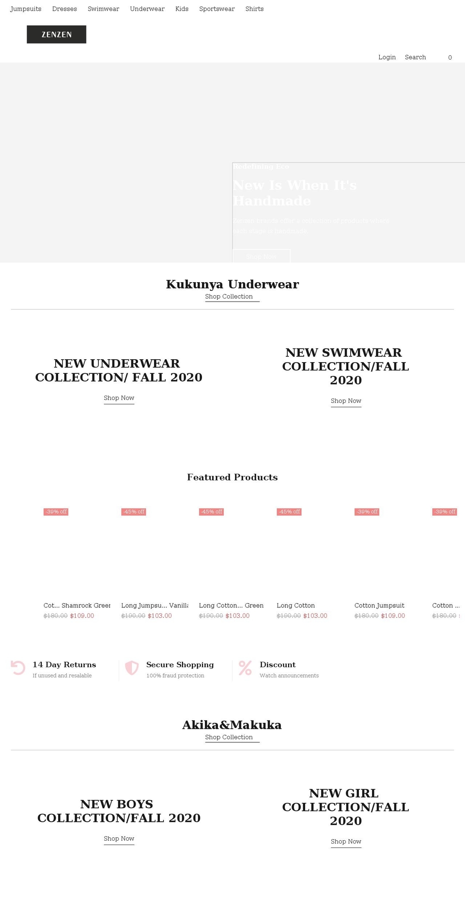 zenzenbali.com shopify website screenshot