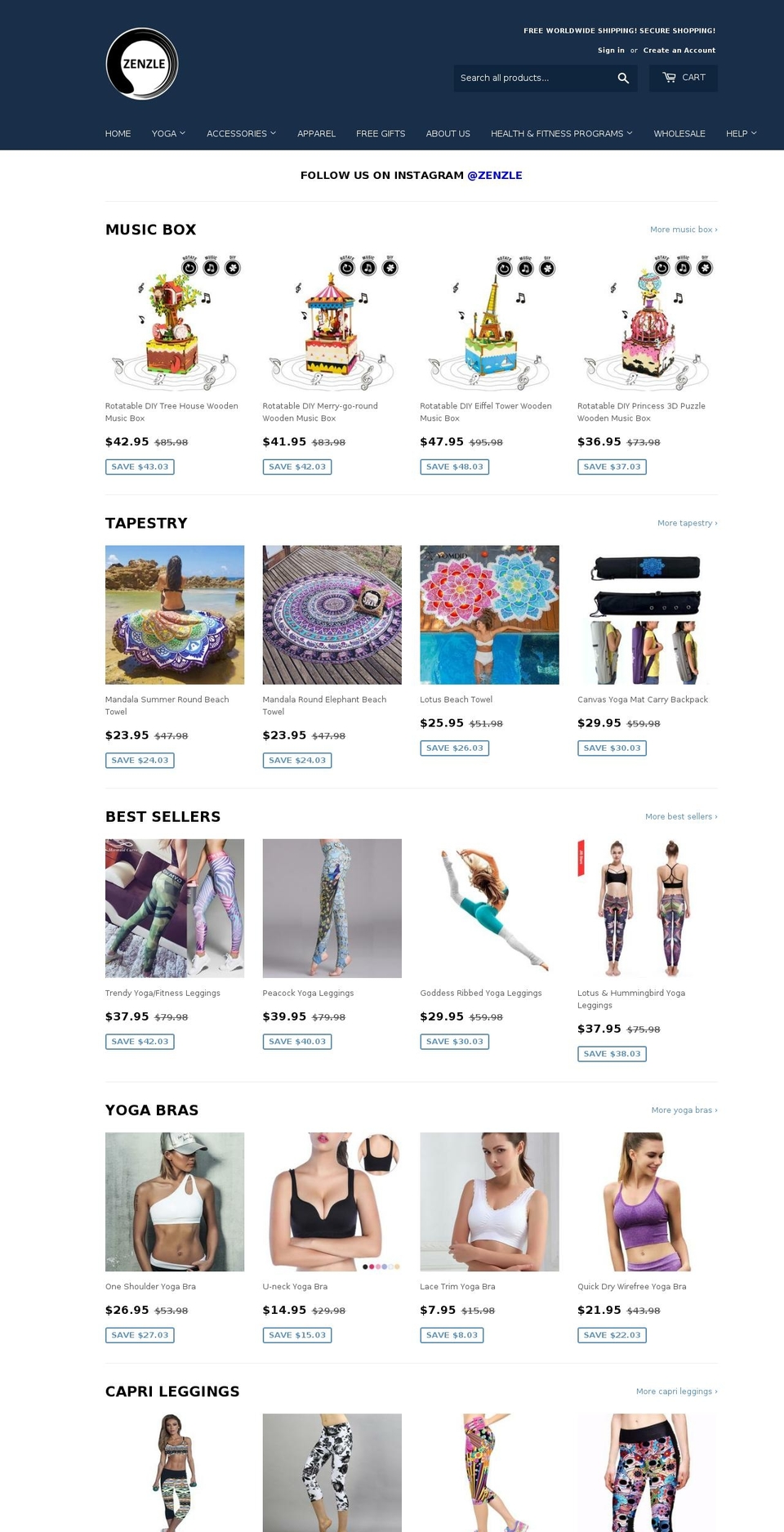 zenzle.com — Shopify storefront screenshot