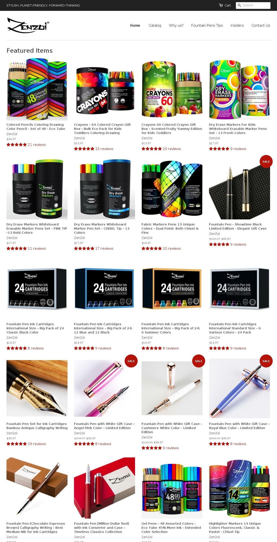 zenzoi.com shopify website screenshot