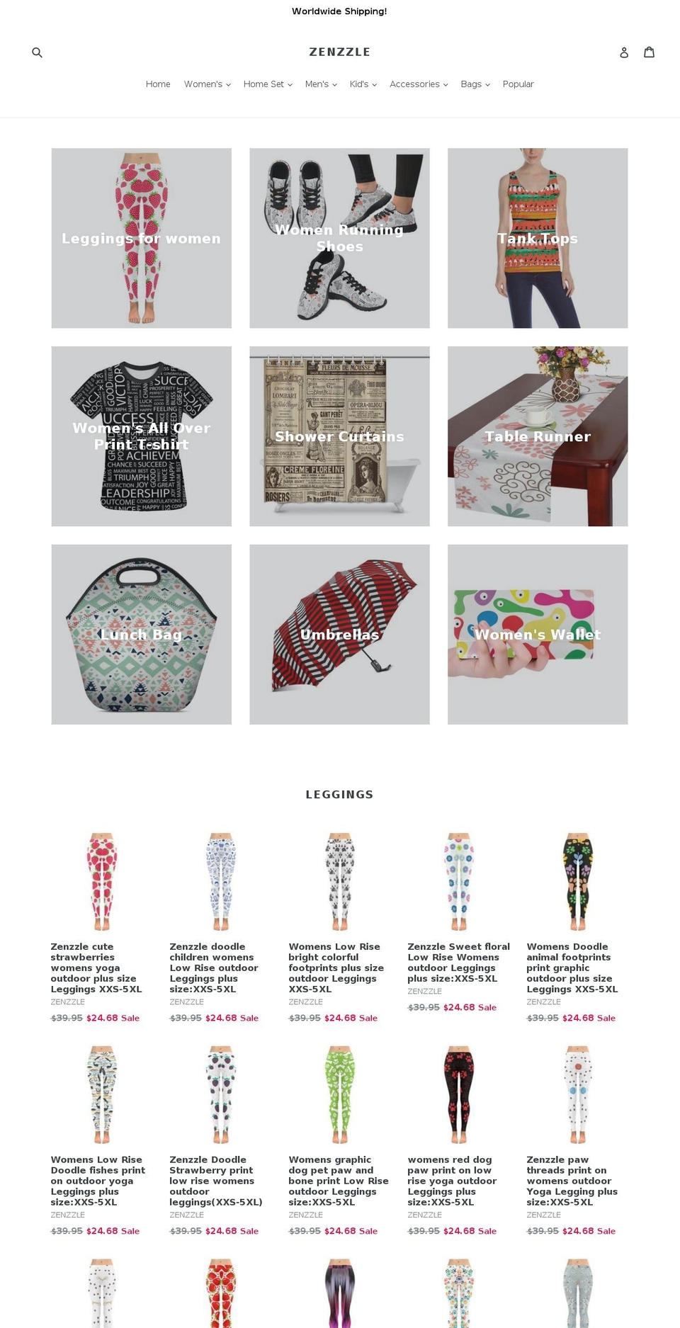 zenzzle.com shopify website screenshot