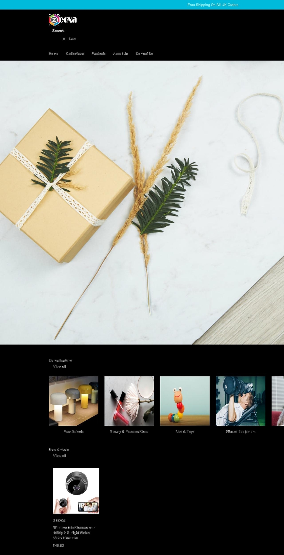 zeoxa.com shopify website screenshot