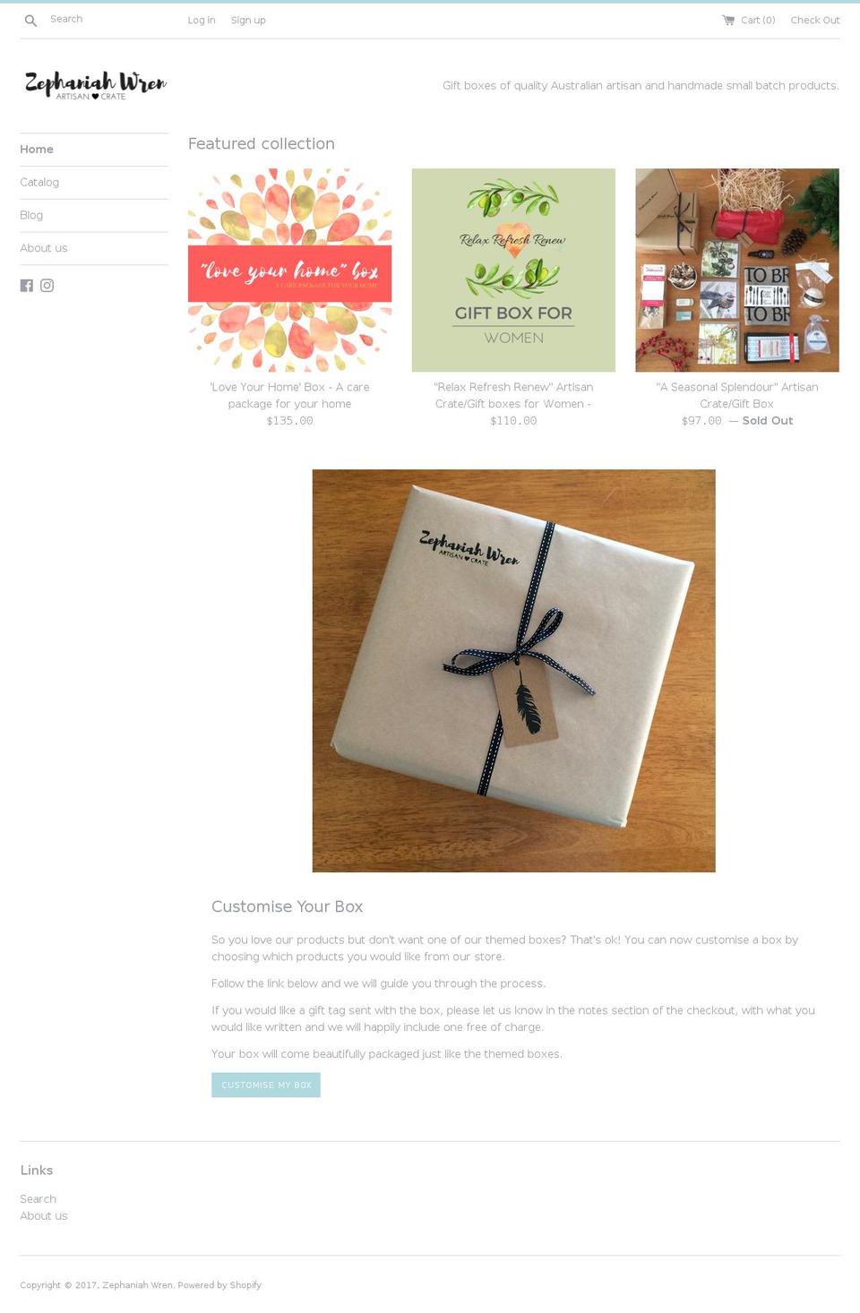 zephaniahwren.com shopify website screenshot