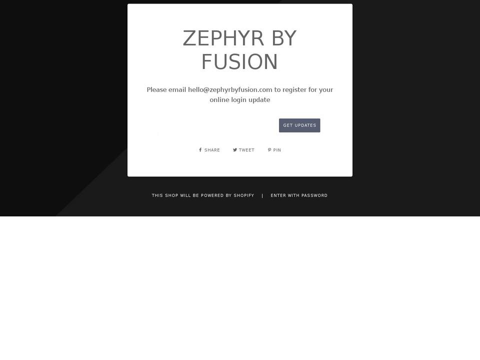 zephyrbyfusion.com — Shopify storefront screenshot