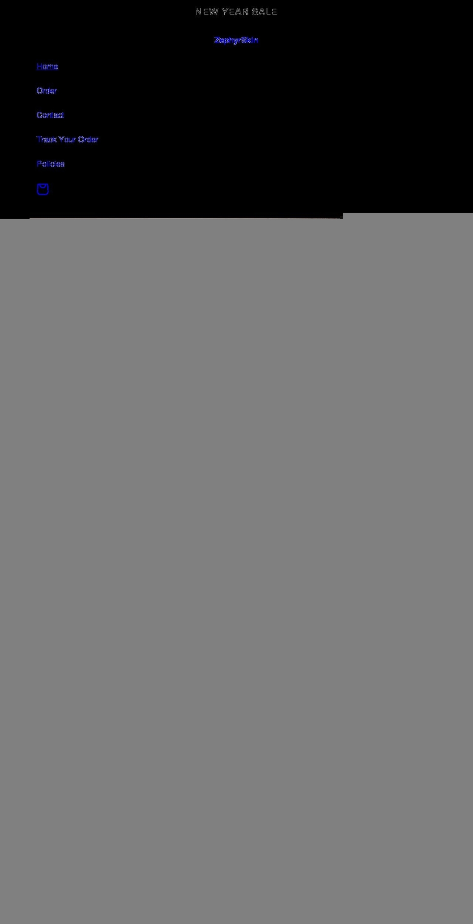 zephyrskin.com shopify website screenshot