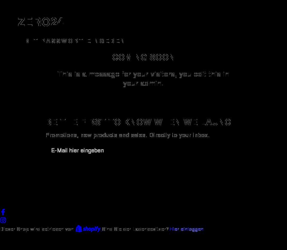 zero24.de shopify website screenshot