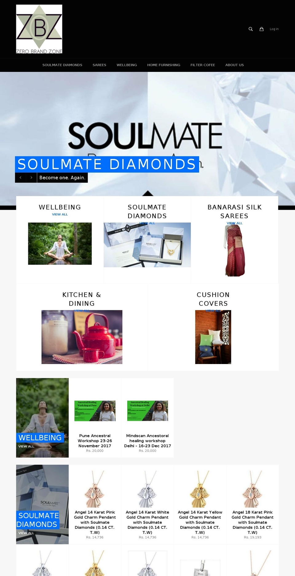 zerobrandzone.com shopify website screenshot