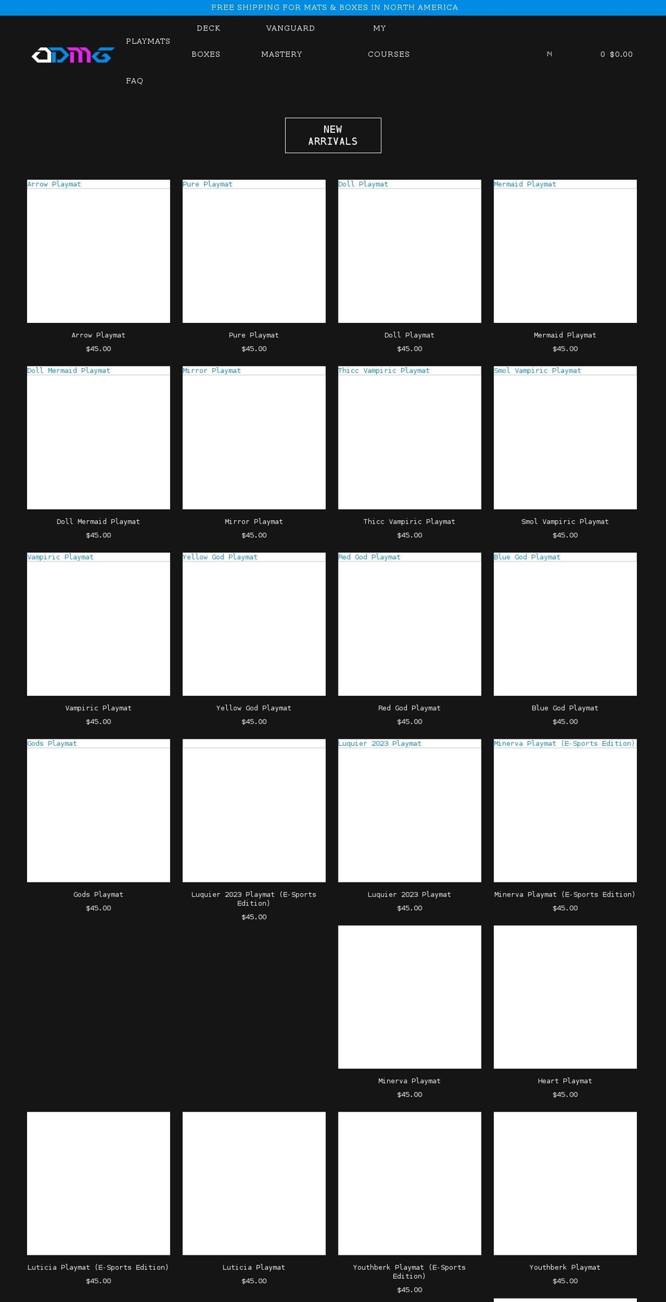 zerodamagegaming.com — Shopify storefront screenshot