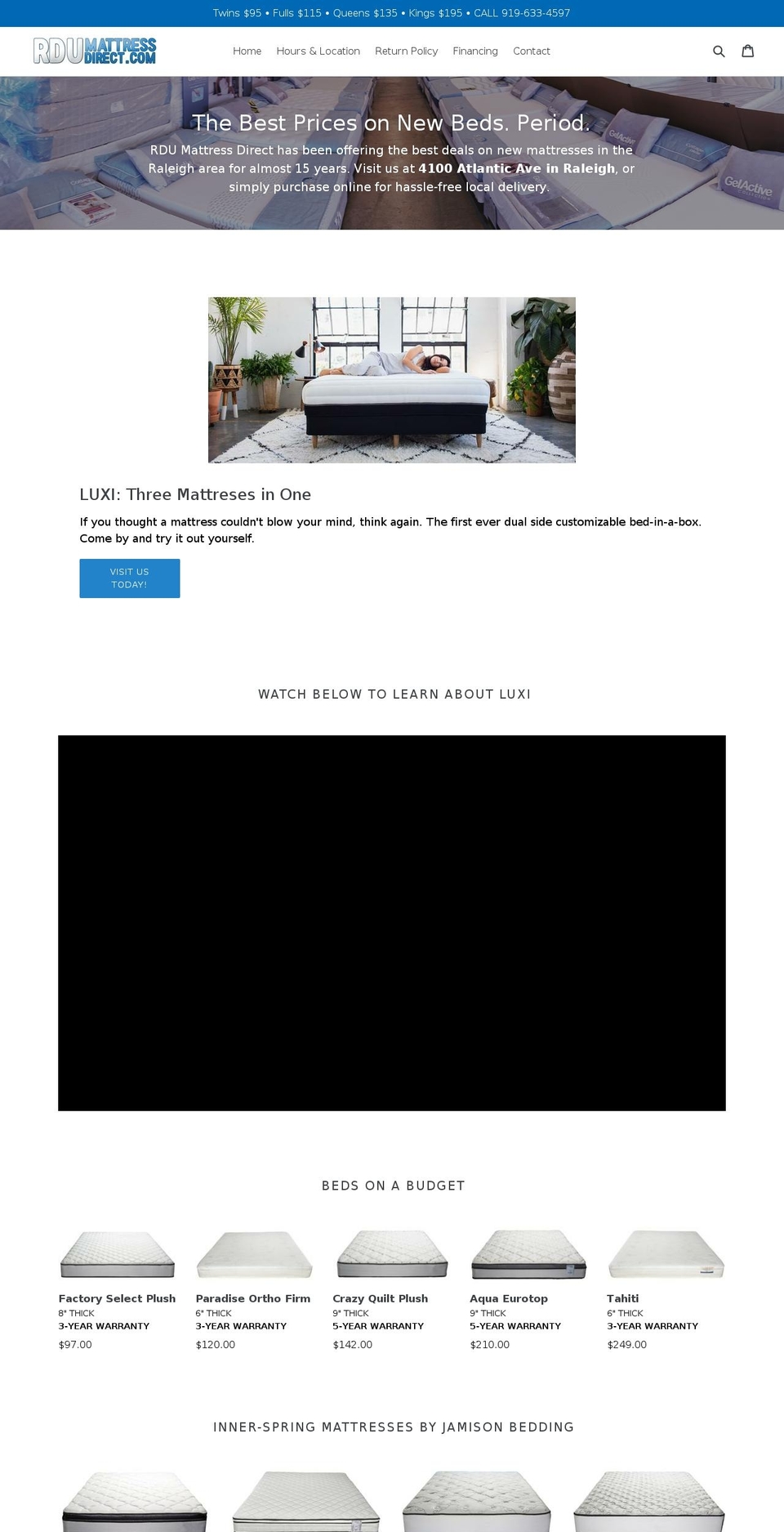 New Layout 4\/11 Shopify theme site example zerodownmattress.com