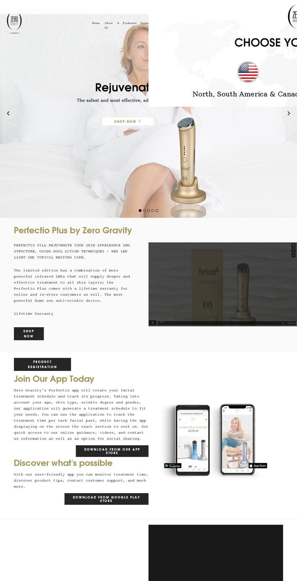 zerogravity-world.com shopify website screenshot