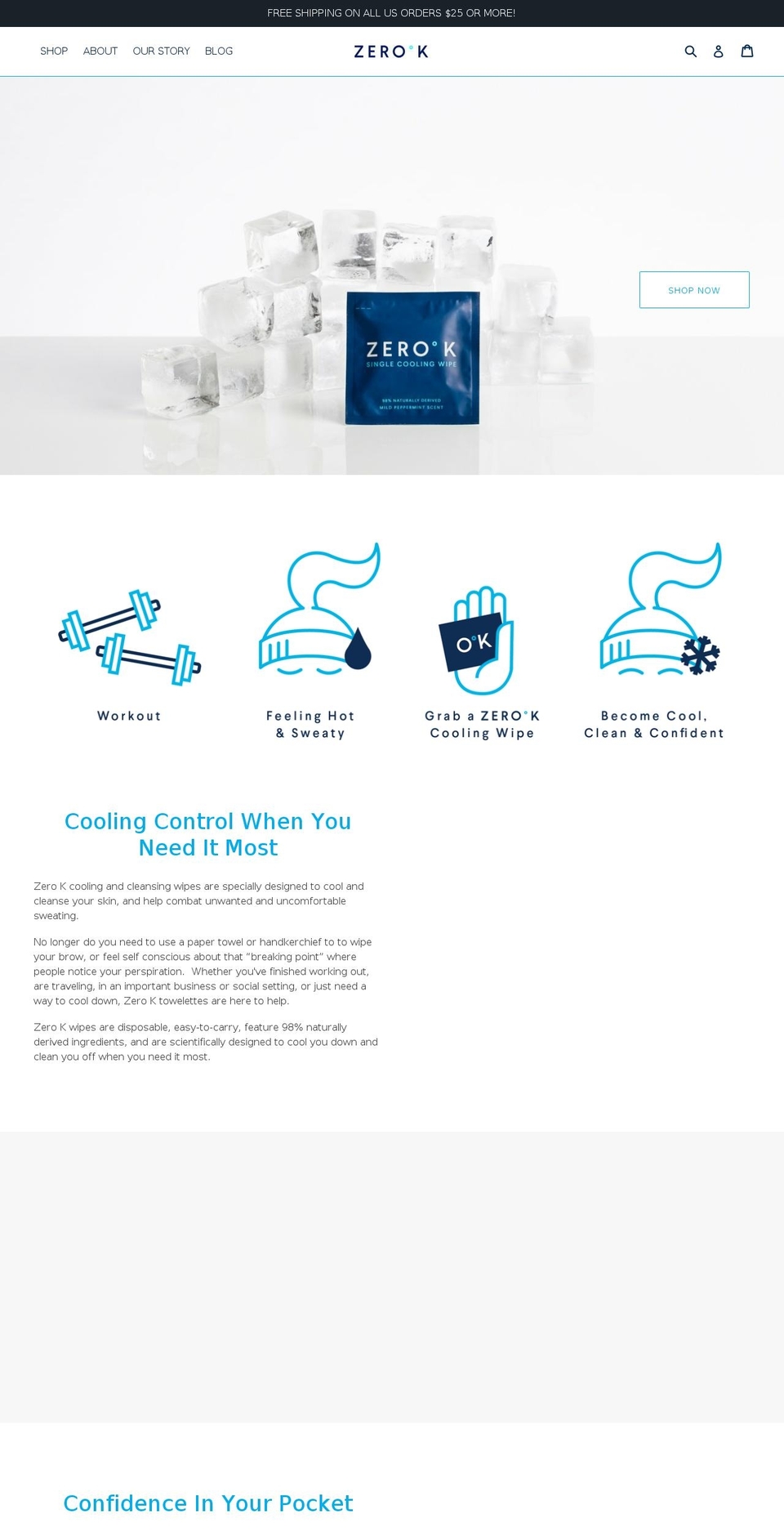 zerokwipes.com shopify website screenshot