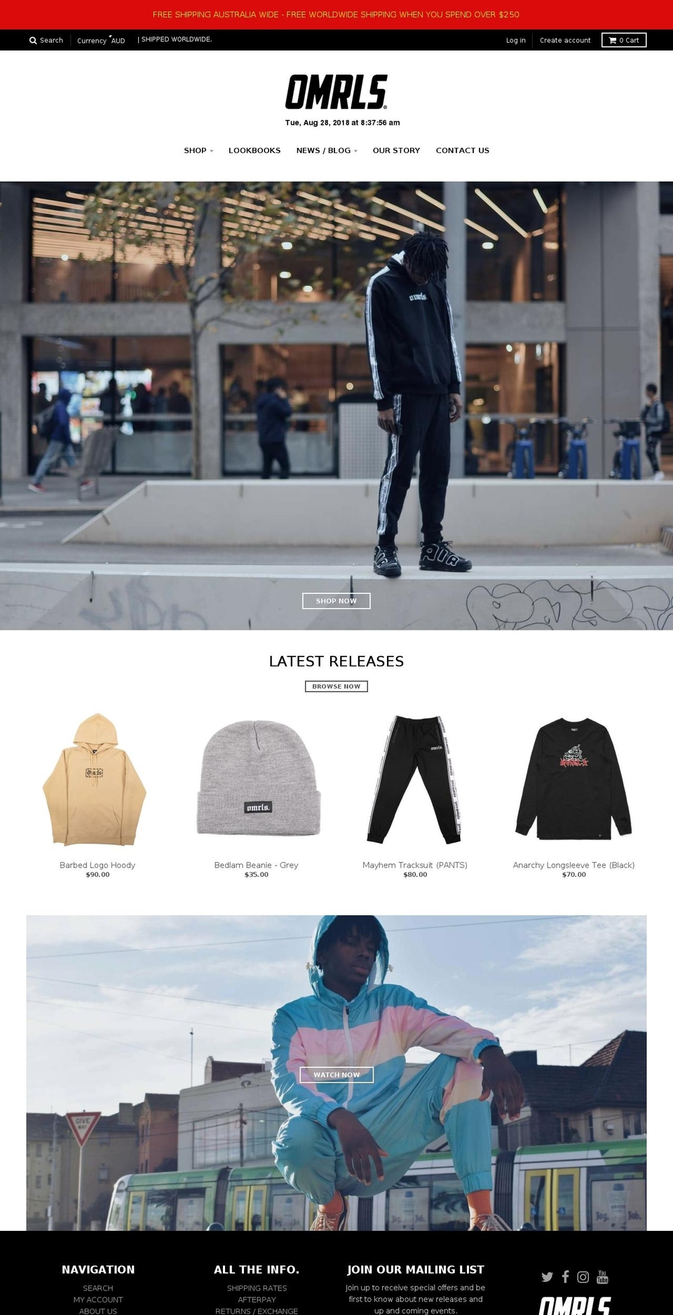 zeromrls.com shopify website screenshot