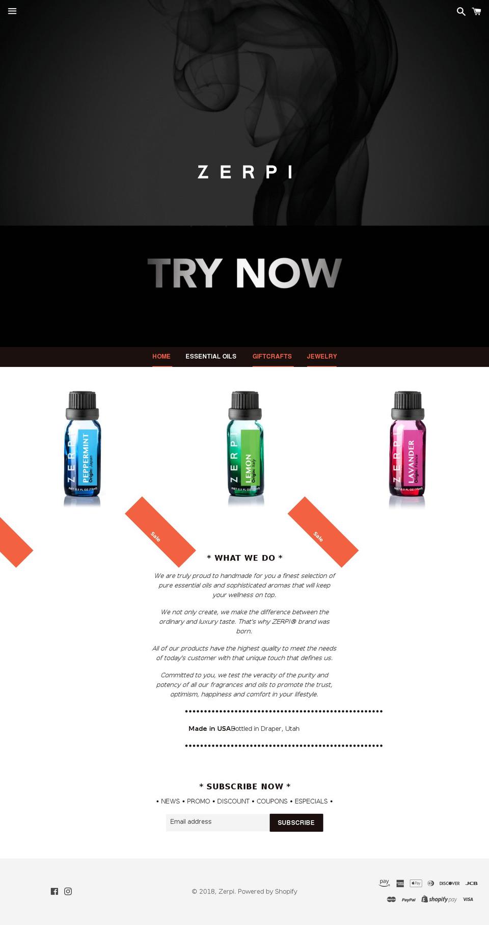 zerpis.com — Shopify storefront screenshot