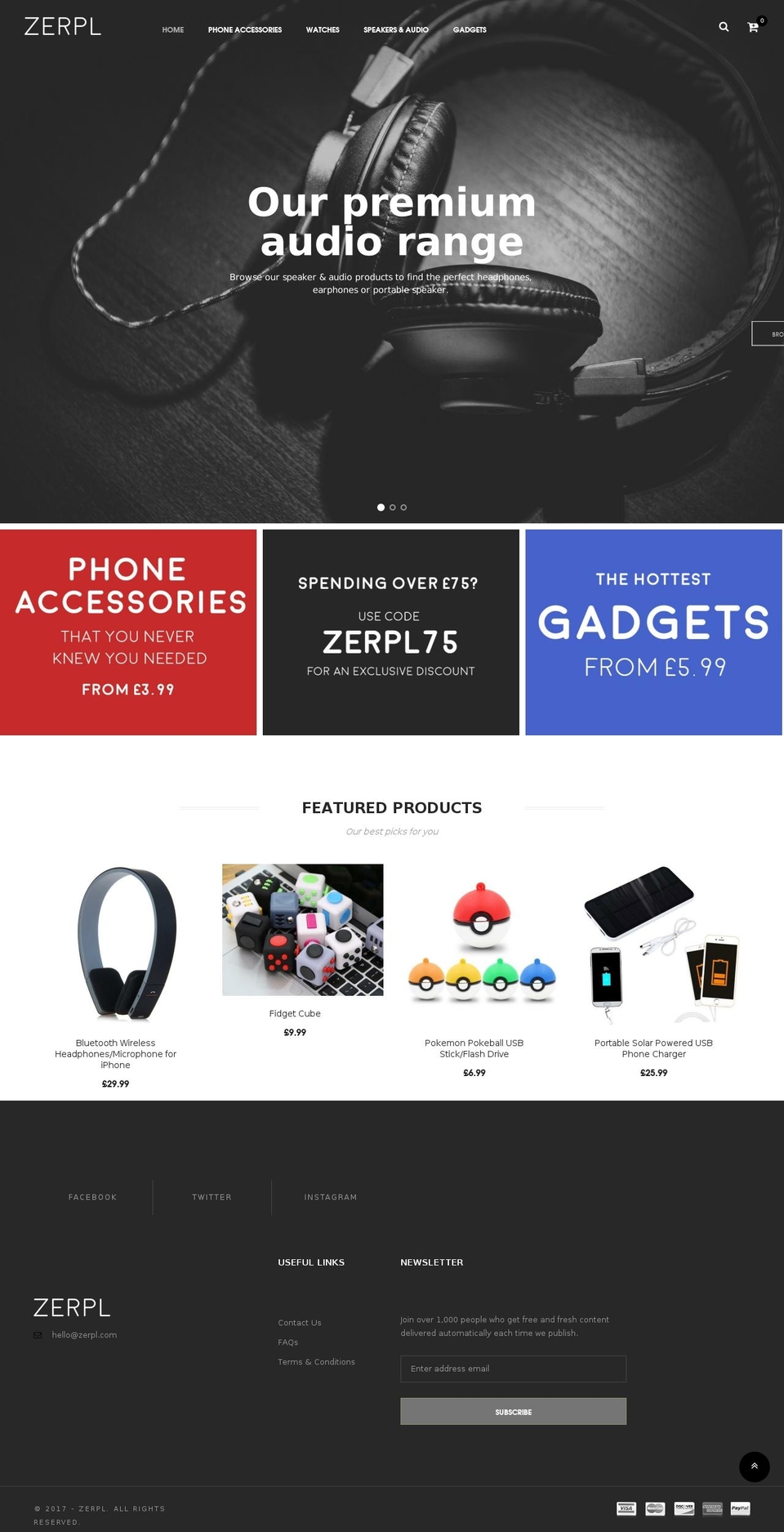 orise-home2 Shopify theme site example zerpl.com