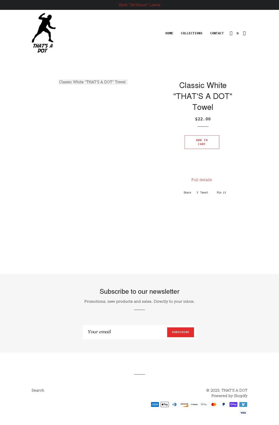 zeshaun.com shopify website screenshot