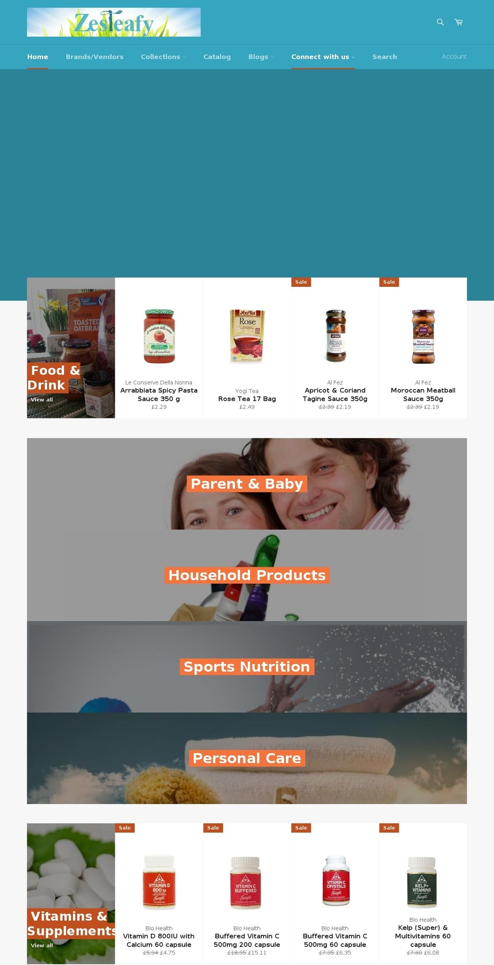 zesteafy.com shopify website screenshot