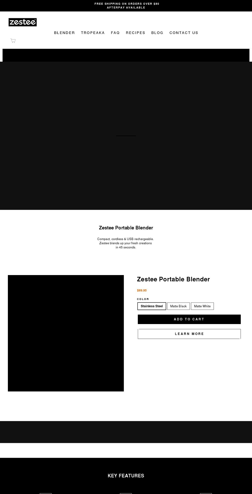 zestee.com.au shopify website screenshot