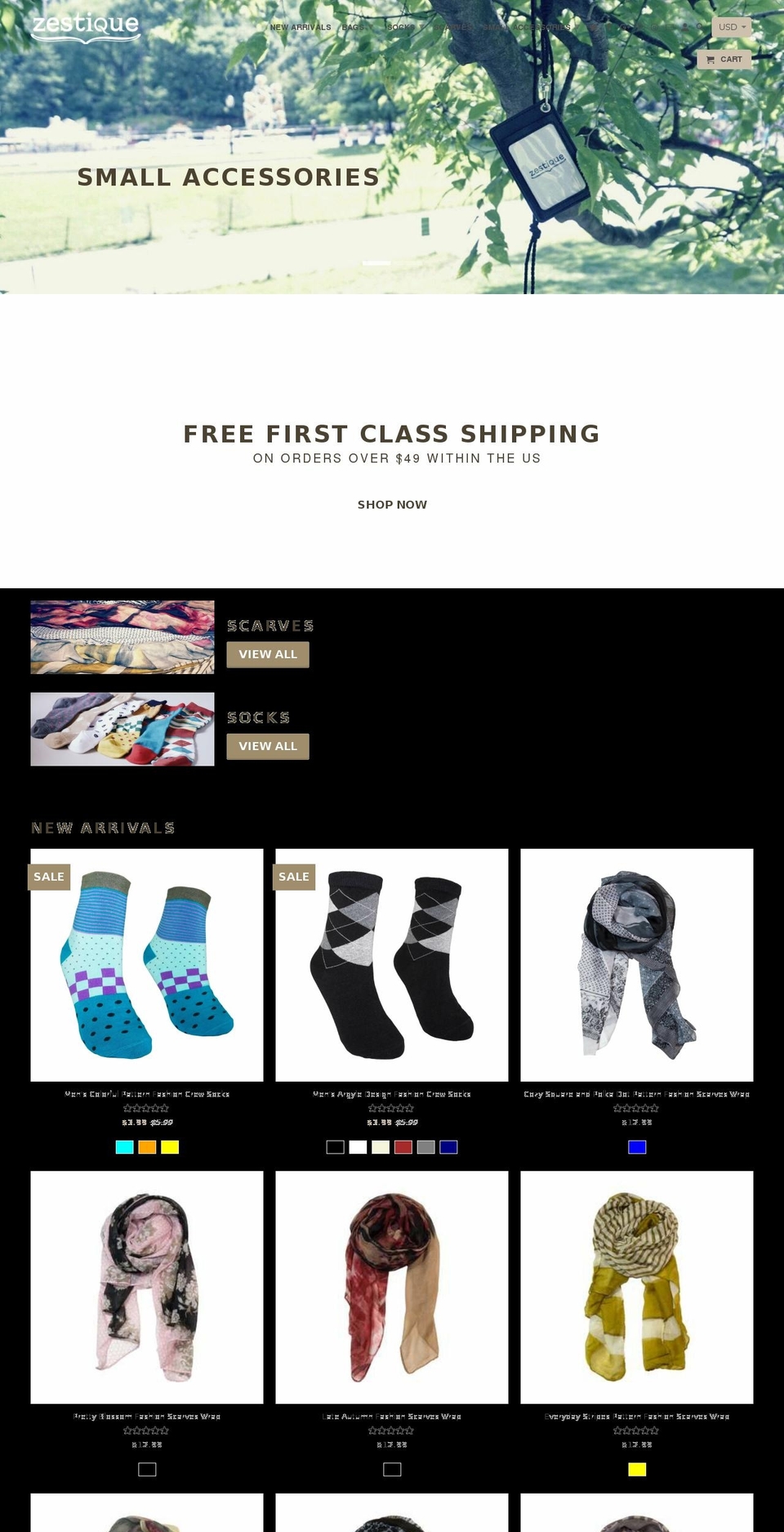 zestique.com shopify website screenshot