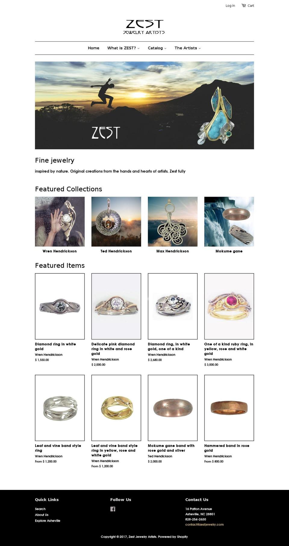 zestjewelry.com shopify website screenshot