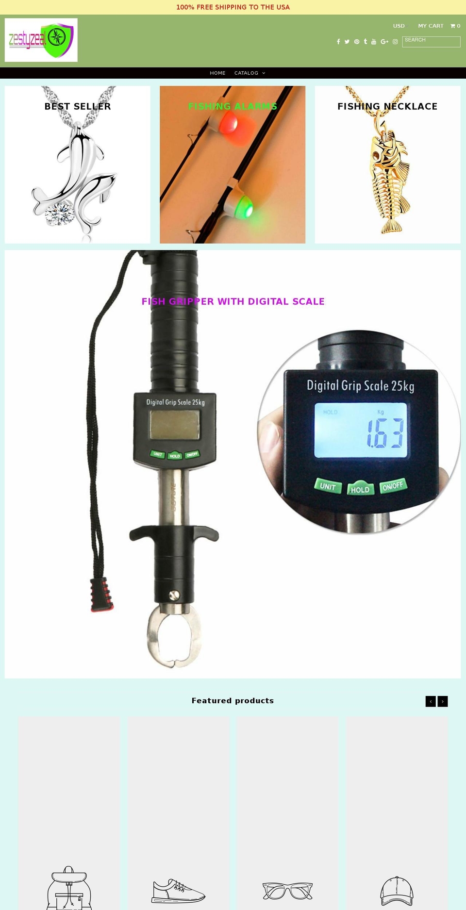 zestyzeal.com shopify website screenshot