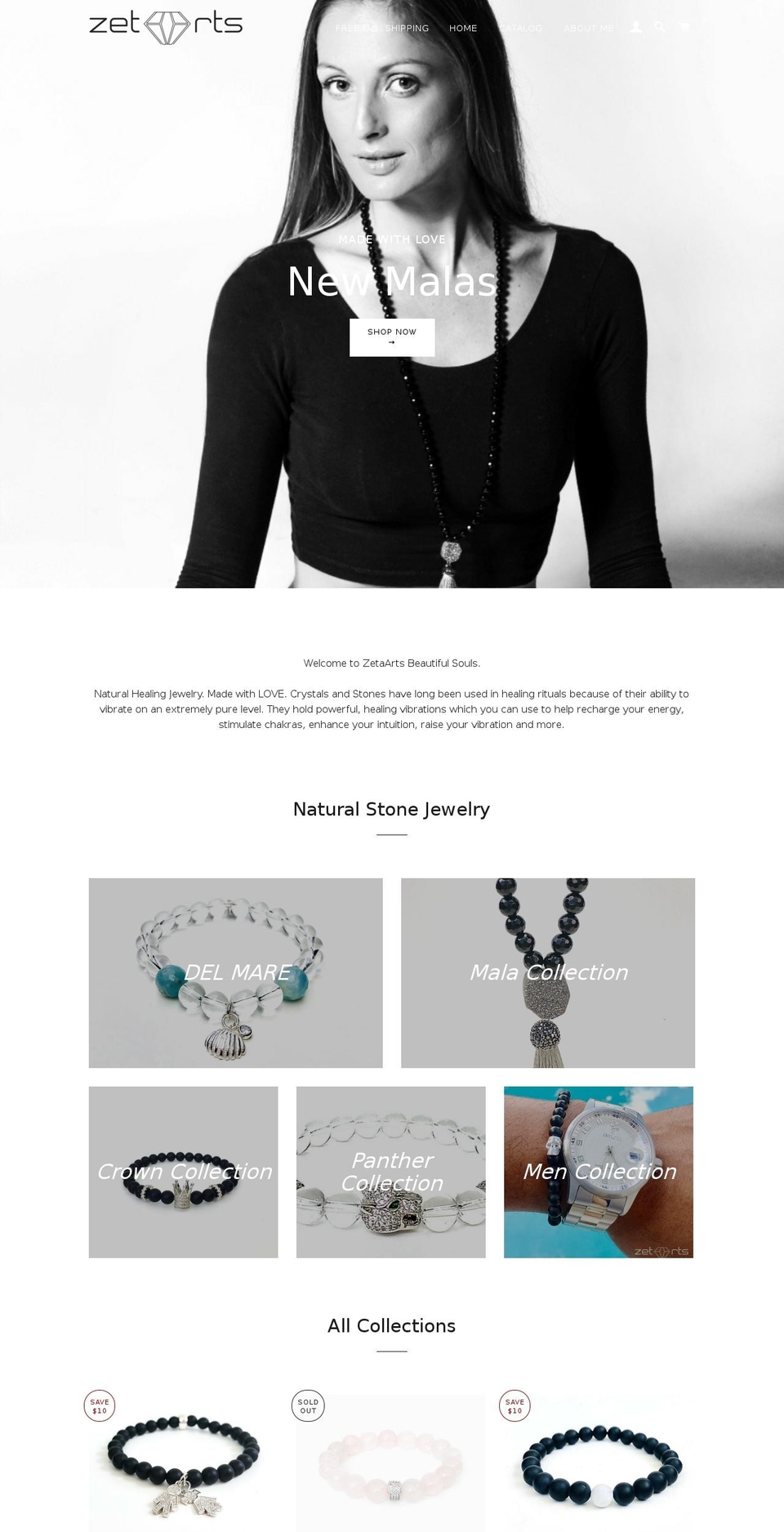 zetaarts.com — Shopify storefront screenshot