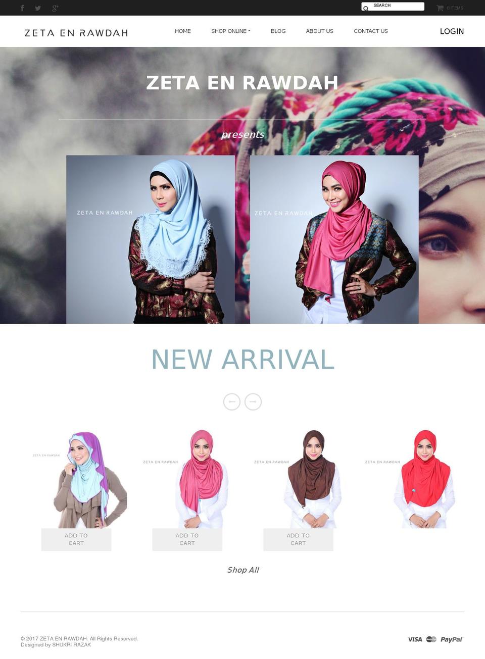 zetaenrawdah.com shopify website screenshot