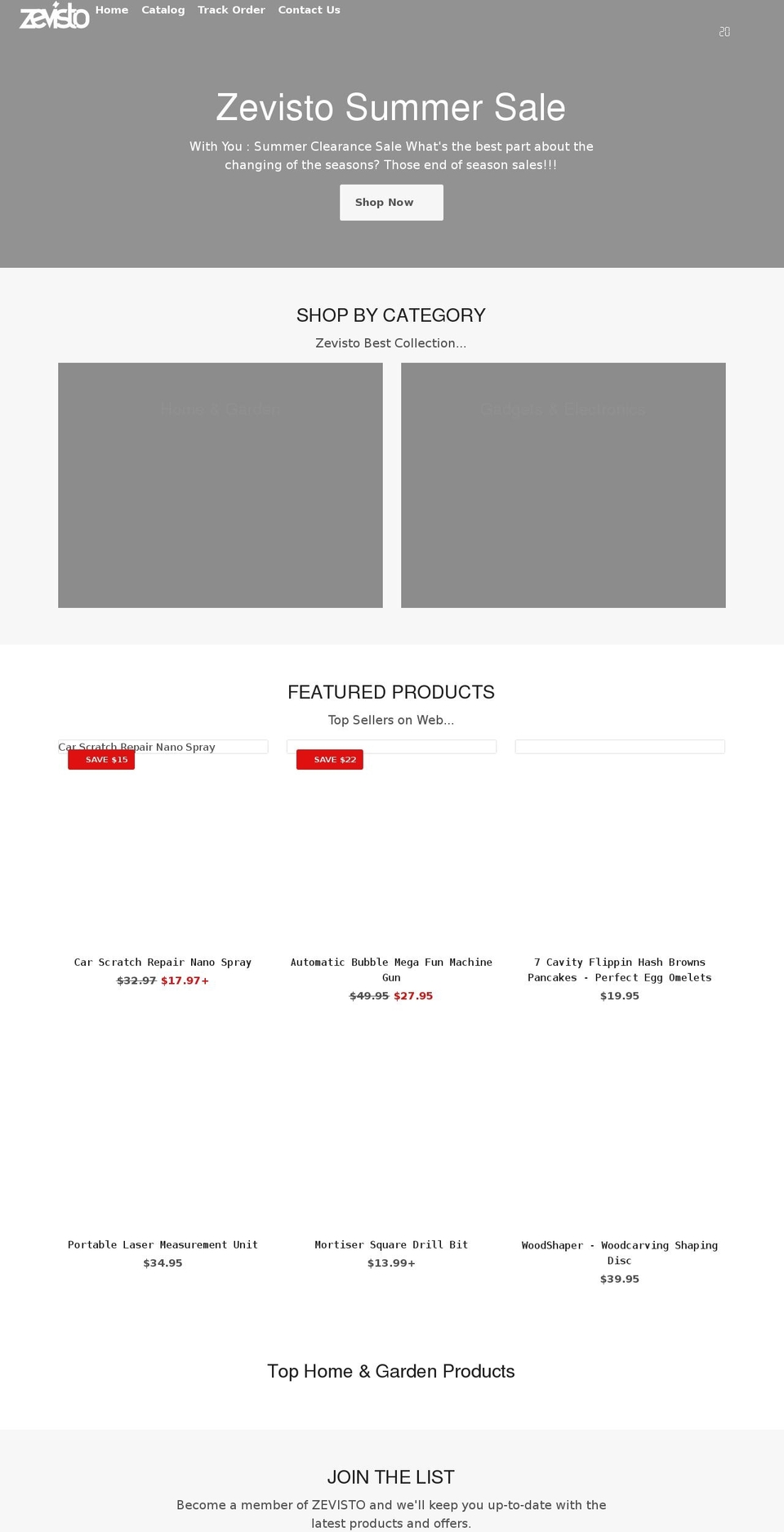 zevisto.com shopify website screenshot