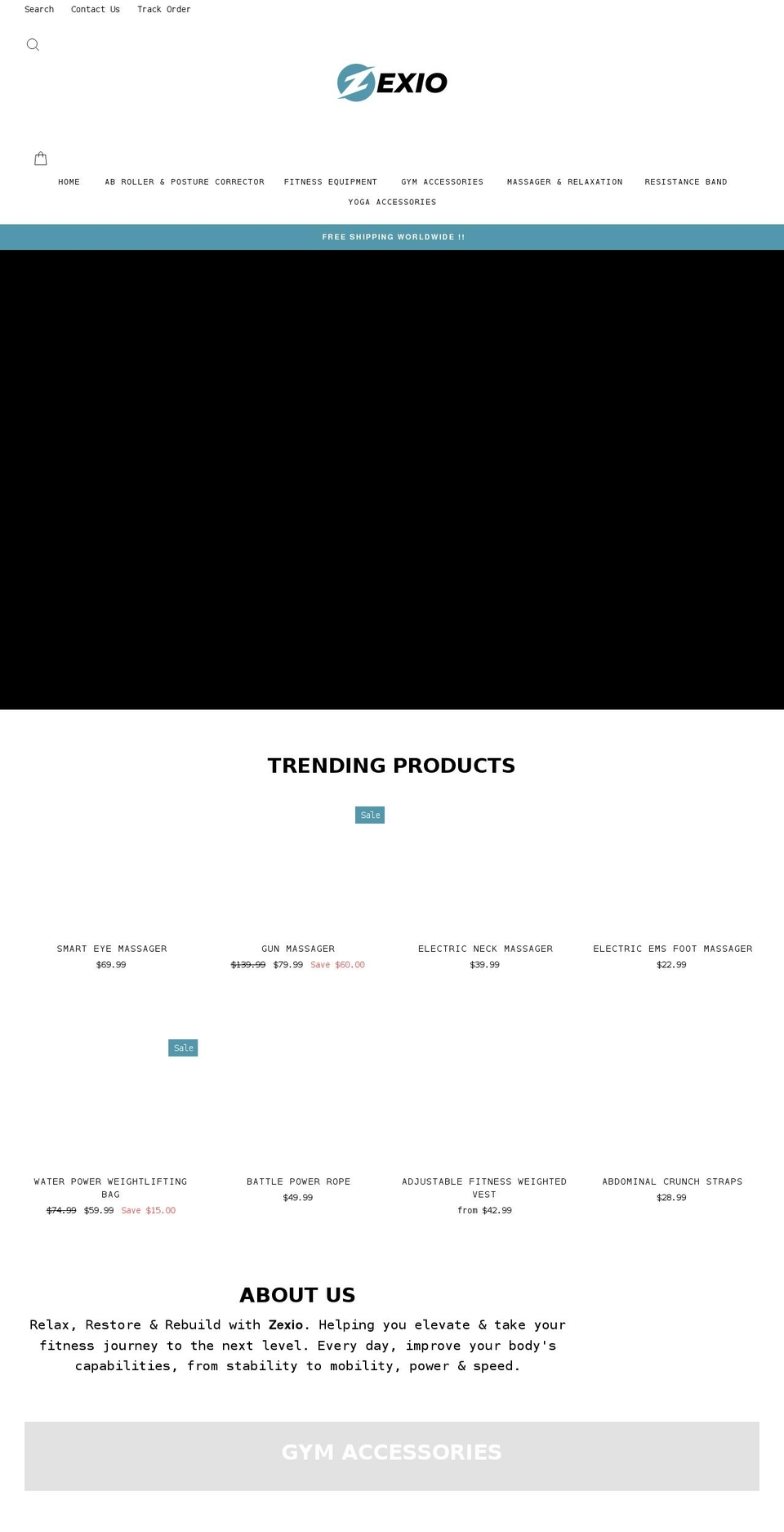 zexio.net shopify website screenshot