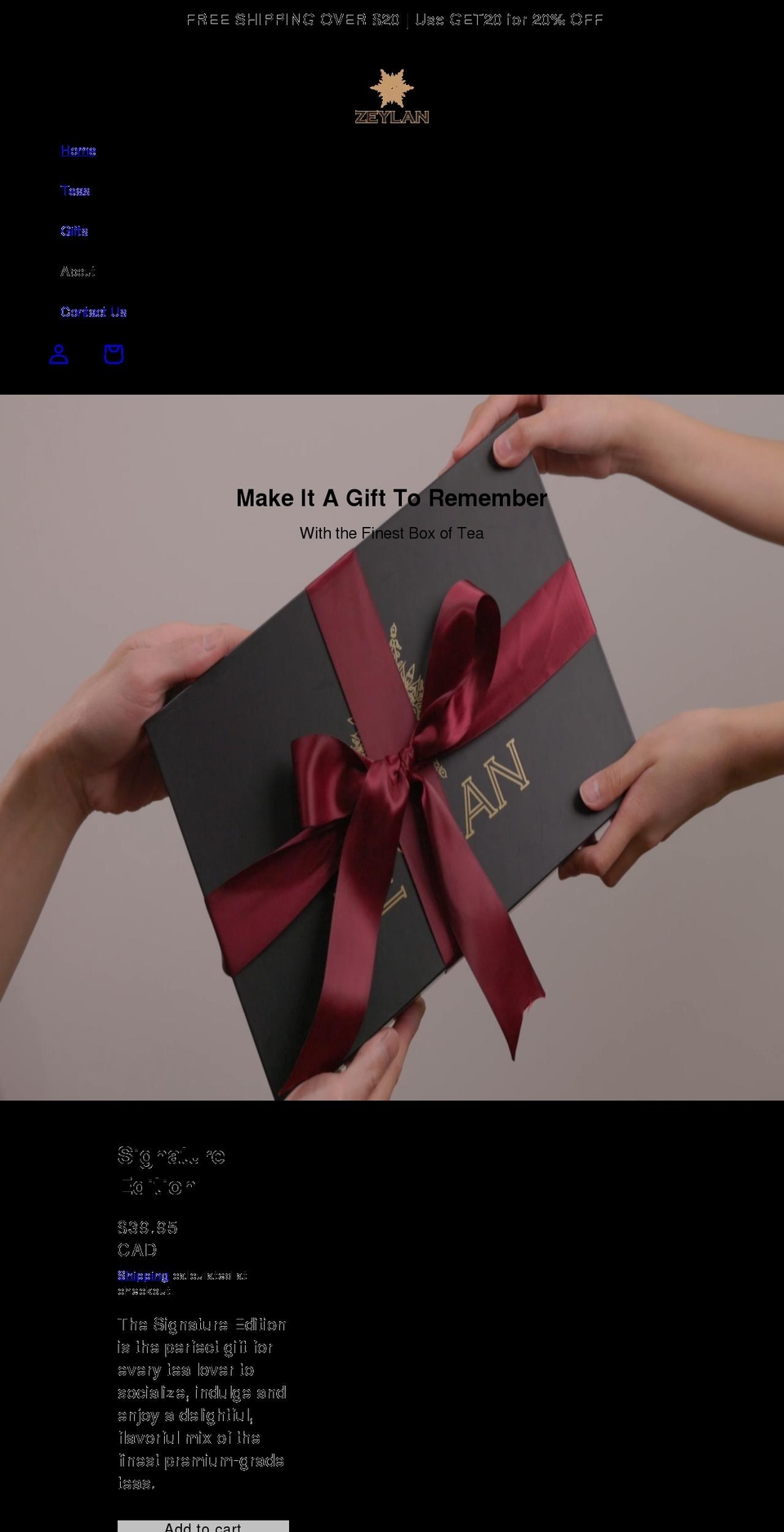 zeylan.shop shopify website screenshot